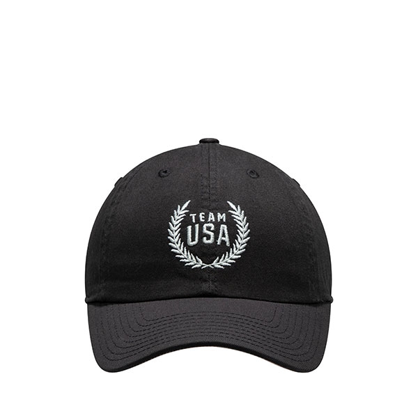 TEAM USA ADULT BLACK LATITUDE STRUCTURED HAT
