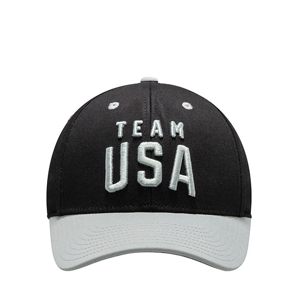 TEAM USA ADULT TWO-TONE BLACK LATITUDE STRUCTURED HAT